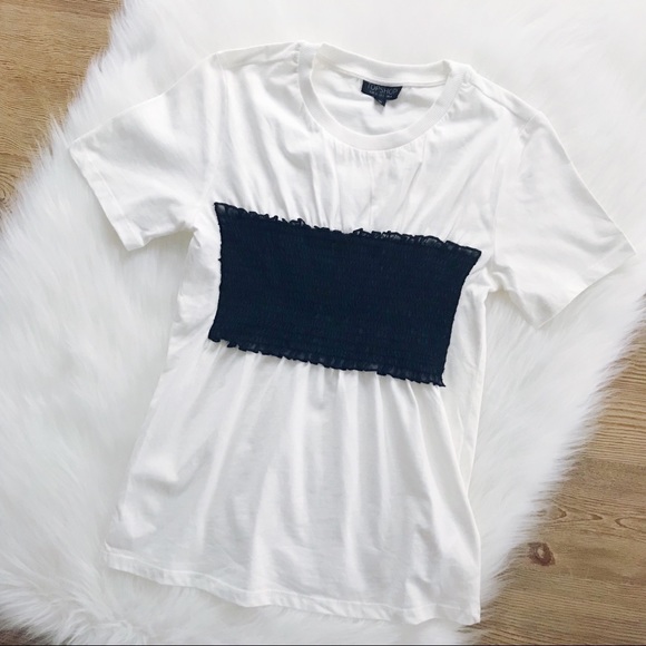 Topshop Tops - 🌟N E W🌟TOPSHOP Elastic Bust Applique T-shirt